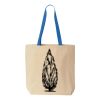Natural Tote with Contrast-Color Handles Thumbnail