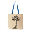 Natural Tote with Contrast-Color Handles Thumbnail