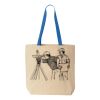 Natural Tote with Contrast-Color Handles Thumbnail