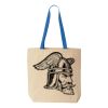Natural Tote with Contrast-Color Handles Thumbnail