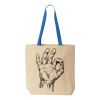 Natural Tote with Contrast-Color Handles Thumbnail