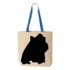 Natural Tote with Contrast-Color Handles Thumbnail