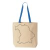 Natural Tote with Contrast-Color Handles Thumbnail