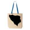 Natural Tote with Contrast-Color Handles Thumbnail