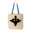 Natural Tote with Contrast-Color Handles Thumbnail