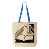 Natural Tote with Contrast-Color Handles Thumbnail