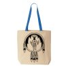 Natural Tote with Contrast-Color Handles Thumbnail