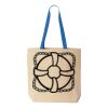 Natural Tote with Contrast-Color Handles Thumbnail