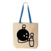 Natural Tote with Contrast-Color Handles Thumbnail