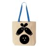 Natural Tote with Contrast-Color Handles Thumbnail
