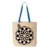 Natural Tote with Contrast-Color Handles Thumbnail