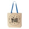 Natural Tote with Contrast-Color Handles Thumbnail