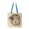 Natural Tote with Contrast-Color Handles Thumbnail