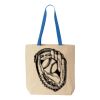 Natural Tote with Contrast-Color Handles Thumbnail
