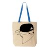 Natural Tote with Contrast-Color Handles Thumbnail