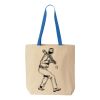 Natural Tote with Contrast-Color Handles Thumbnail