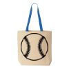 Natural Tote with Contrast-Color Handles Thumbnail