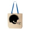 Natural Tote with Contrast-Color Handles Thumbnail