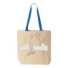 Natural Tote with Contrast-Color Handles Thumbnail