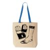 Natural Tote with Contrast-Color Handles Thumbnail