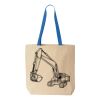 Natural Tote with Contrast-Color Handles Thumbnail