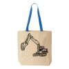 Natural Tote with Contrast-Color Handles Thumbnail