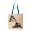 Natural Tote with Contrast-Color Handles Thumbnail