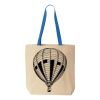 Natural Tote with Contrast-Color Handles Thumbnail