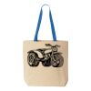 Natural Tote with Contrast-Color Handles Thumbnail