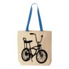 Natural Tote with Contrast-Color Handles Thumbnail