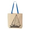 Natural Tote with Contrast-Color Handles Thumbnail