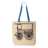 Natural Tote with Contrast-Color Handles Thumbnail
