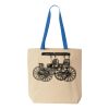 Natural Tote with Contrast-Color Handles Thumbnail
