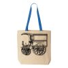 Natural Tote with Contrast-Color Handles Thumbnail