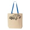 Natural Tote with Contrast-Color Handles Thumbnail