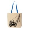 Natural Tote with Contrast-Color Handles Thumbnail