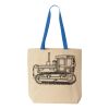 Natural Tote with Contrast-Color Handles Thumbnail