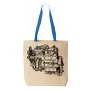 Natural Tote with Contrast-Color Handles Thumbnail