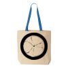 Natural Tote with Contrast-Color Handles Thumbnail