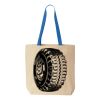 Natural Tote with Contrast-Color Handles Thumbnail