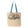 Natural Tote with Contrast-Color Handles Thumbnail