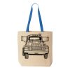 Natural Tote with Contrast-Color Handles Thumbnail