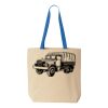 Natural Tote with Contrast-Color Handles Thumbnail