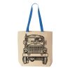 Natural Tote with Contrast-Color Handles Thumbnail