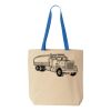 Natural Tote with Contrast-Color Handles Thumbnail