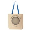 Natural Tote with Contrast-Color Handles Thumbnail