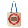 Natural Tote with Contrast-Color Handles Thumbnail