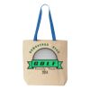 Natural Tote with Contrast-Color Handles Thumbnail