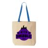 Natural Tote with Contrast-Color Handles Thumbnail