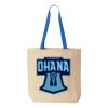 Natural Tote with Contrast-Color Handles Thumbnail